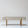 Avena Upholstered Bench Front View 1