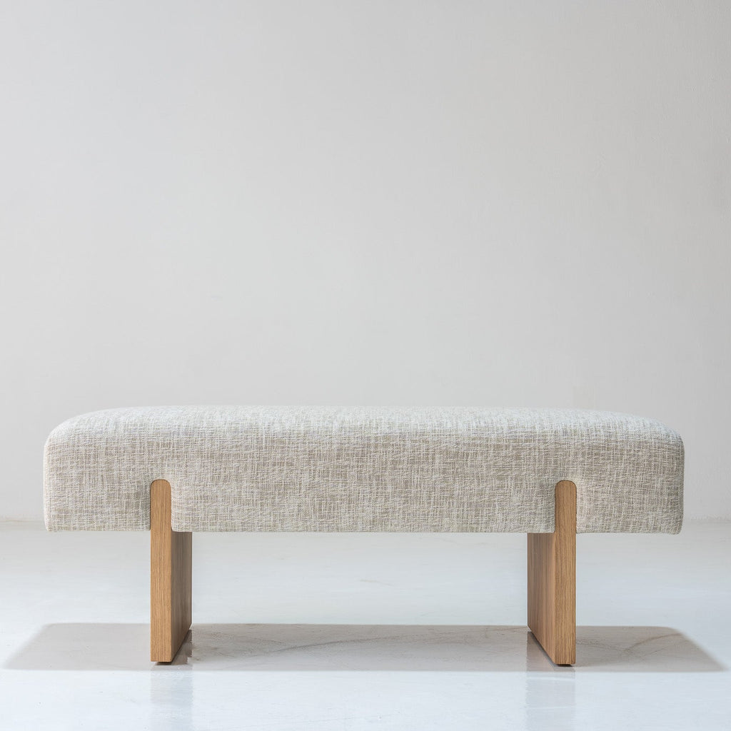 Avena Upholstered Bench Front View 1