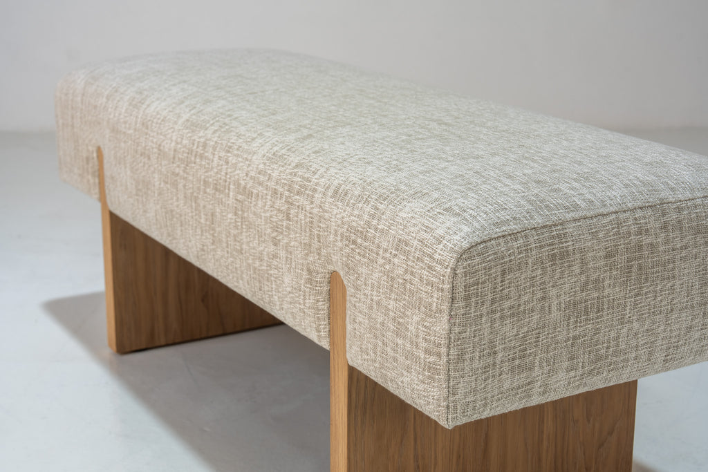Avena Upholstered Bench Perspective View 13