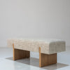 Avena Upholstered Bench Perspective View 3