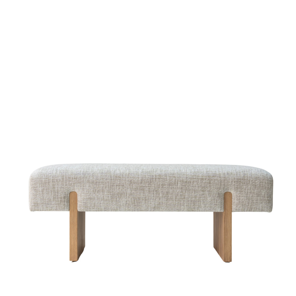 Avena Upholstered Bench White Background View 1