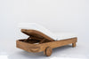 Azzura Teak Sun Lounger Perspective View 9