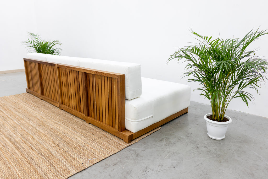 Bakoo Outdoor Teak Sofa Back view