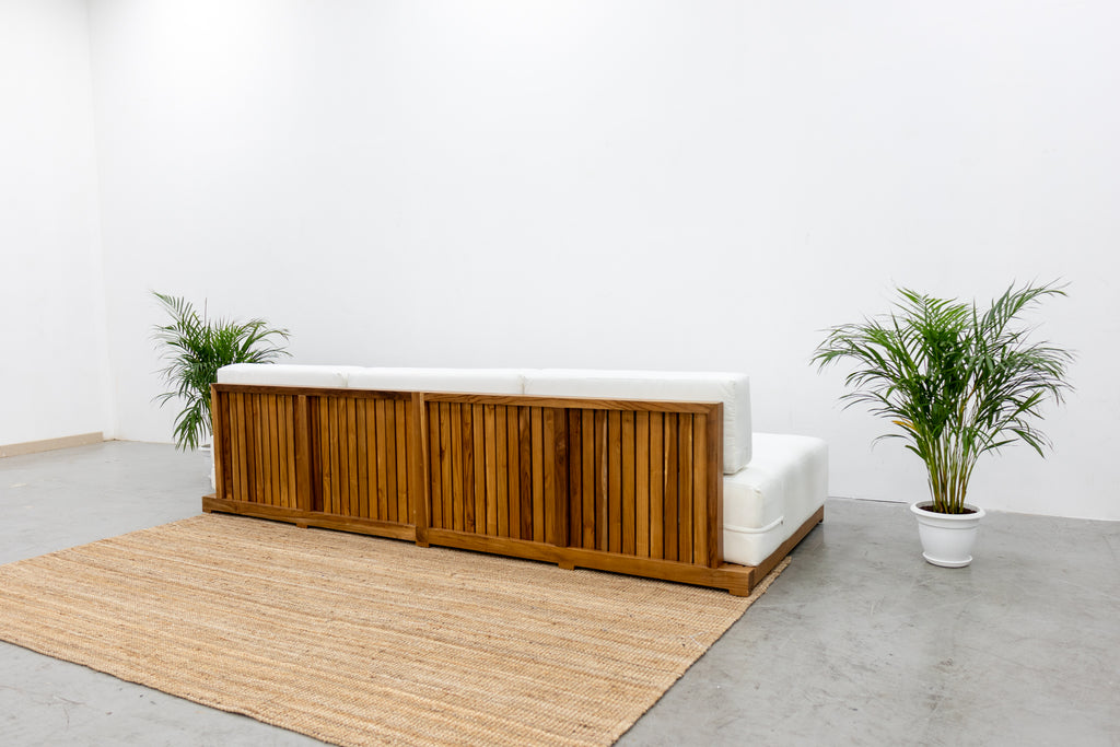 Bakoo Outdoor Teak Sofa Back view