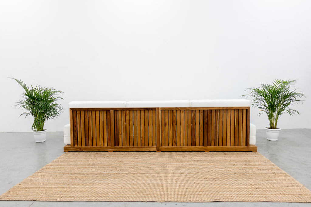 Bakoo Outdoor Teak Sofa Back view