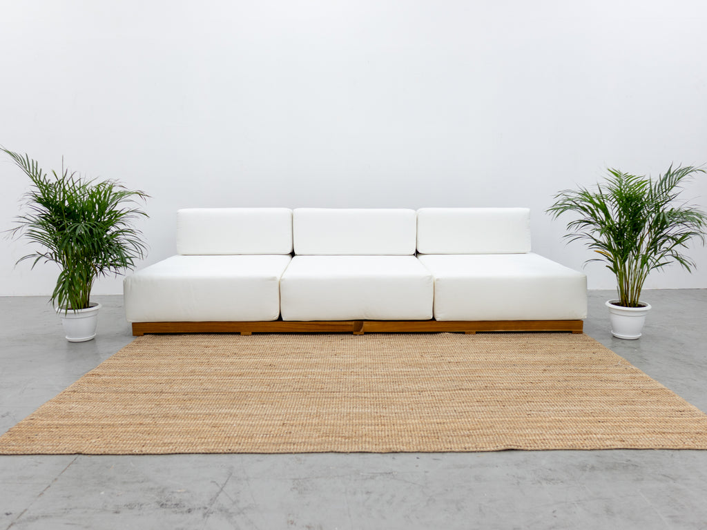 Bakoo Outdoor Teak Sofa Front view