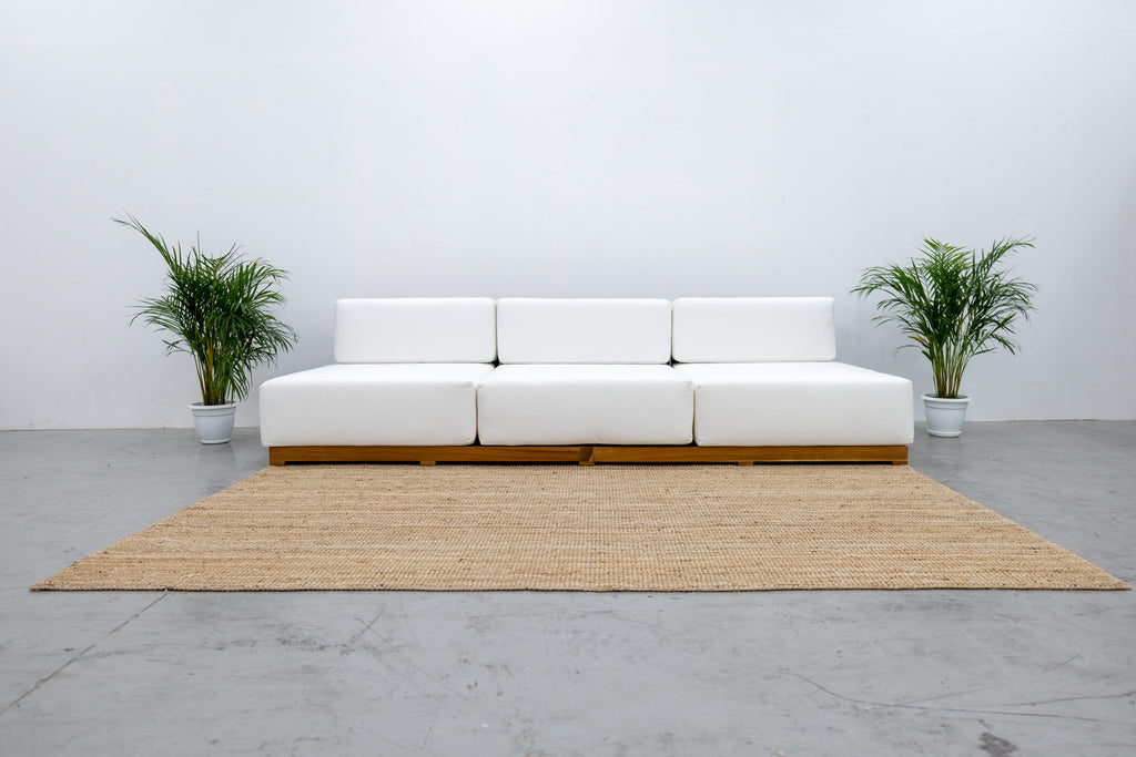 Bakoo Outdoor Teak Sofa Front view