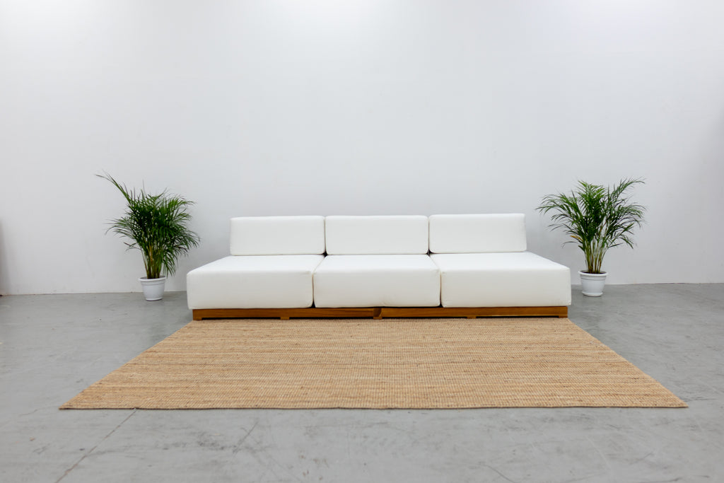 Bakoo Outdoor Teak Sofa Front view