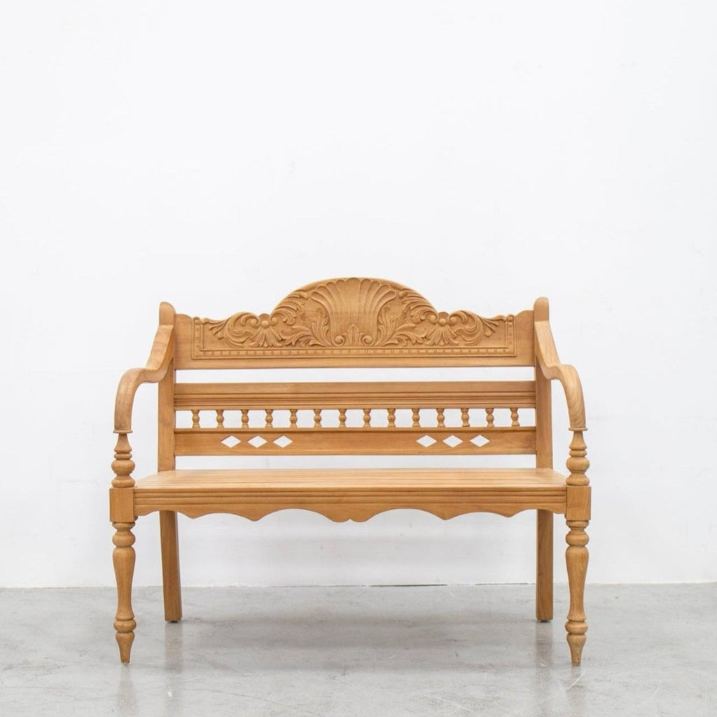 Balinese Carved Bench