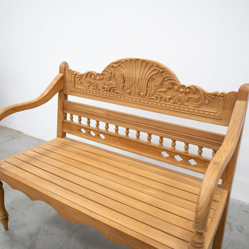 Balinese Carved Bench