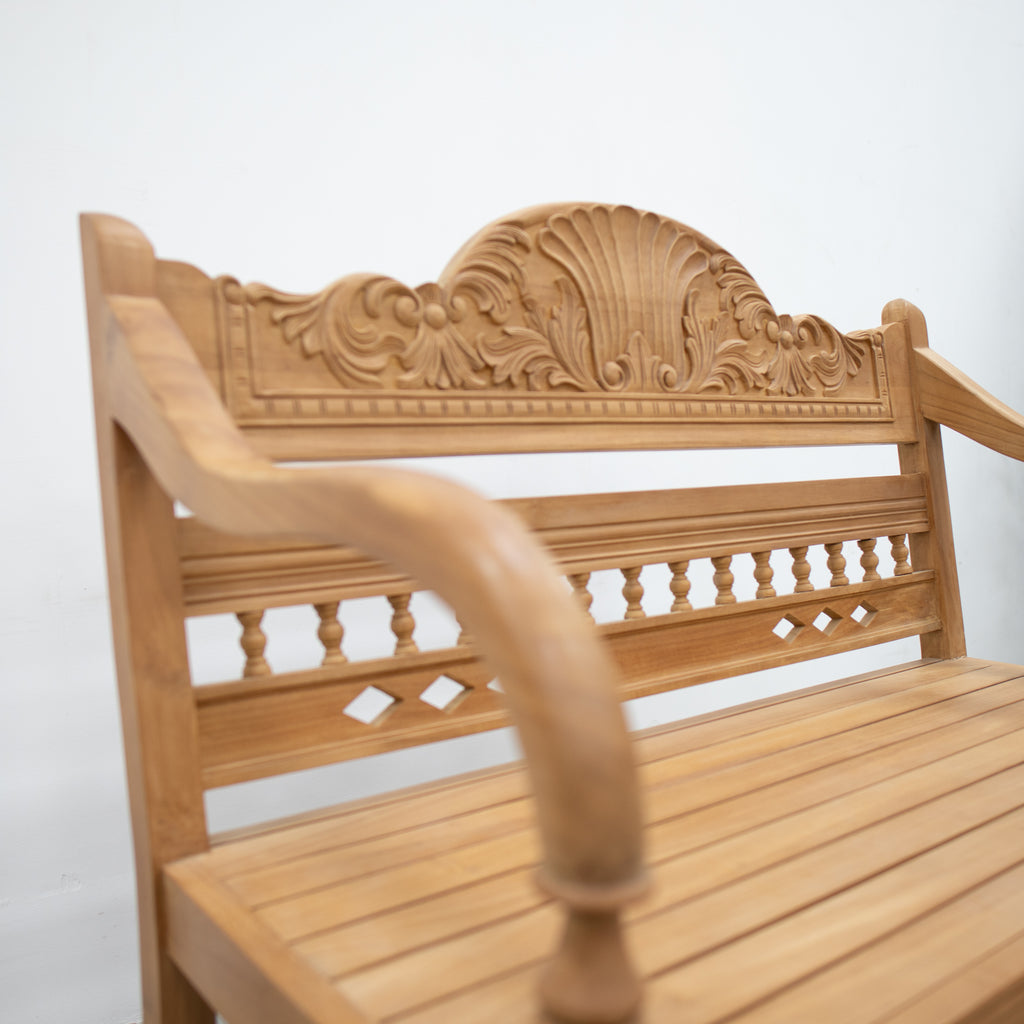 Balinese Carved Bench