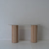 Bavaria Oval Marble Console Table Front Perspective View 2