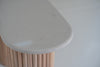 Bavaria Oval Marble Console Table Top Detailed Texture View 1