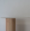 Bavaria Oval Marble Console Table Top Detailed View 2