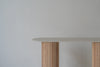 Bavaria Oval Marble Console Table Top Detailed View 3