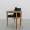 Bayside Teak Outdoor Dining Chair Back view