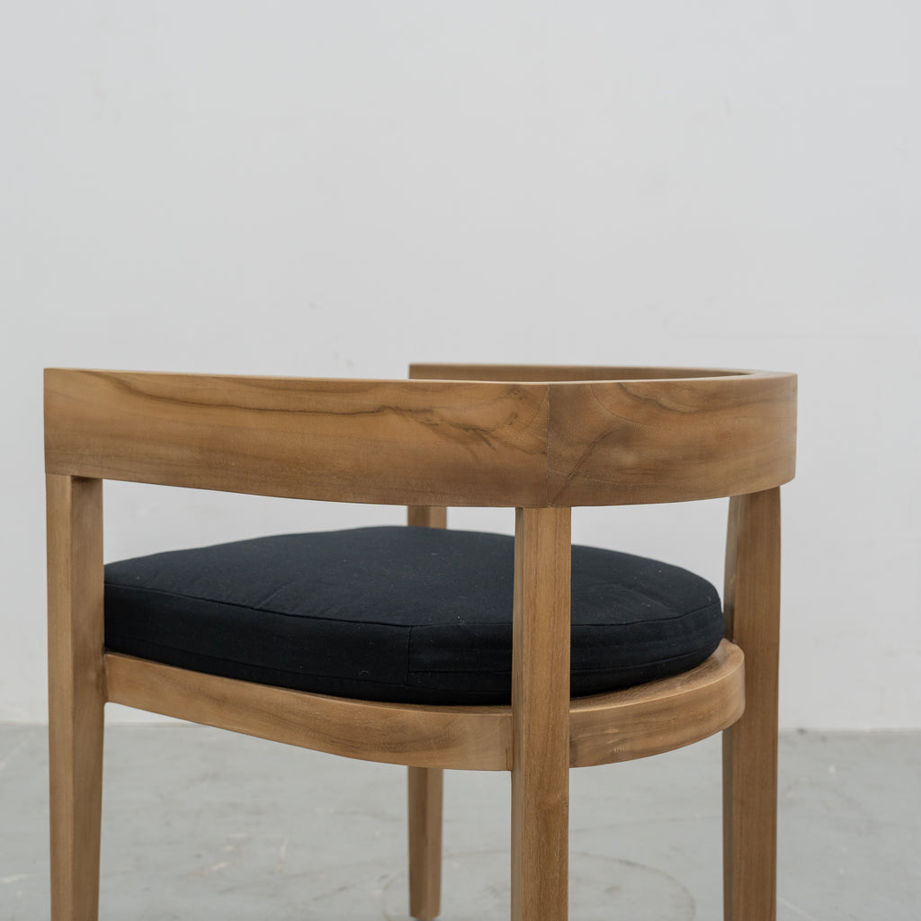 Bayside Teak Outdoor Dining Chair Back view 2