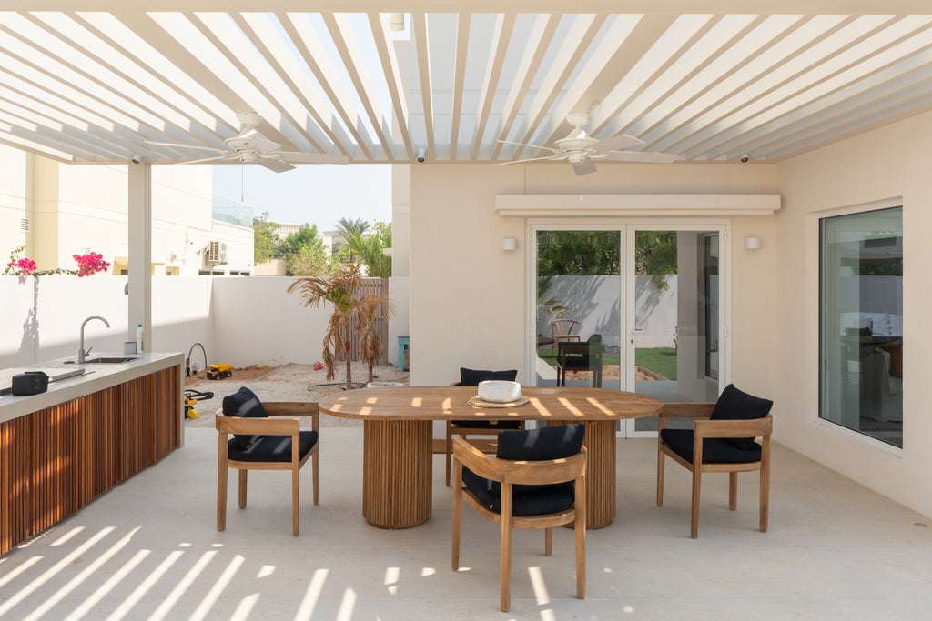 Bayside Teak Outdoor Dining Chair Customer Home