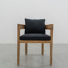 Bayside Teak Outdoor Dining Chair Front view 2