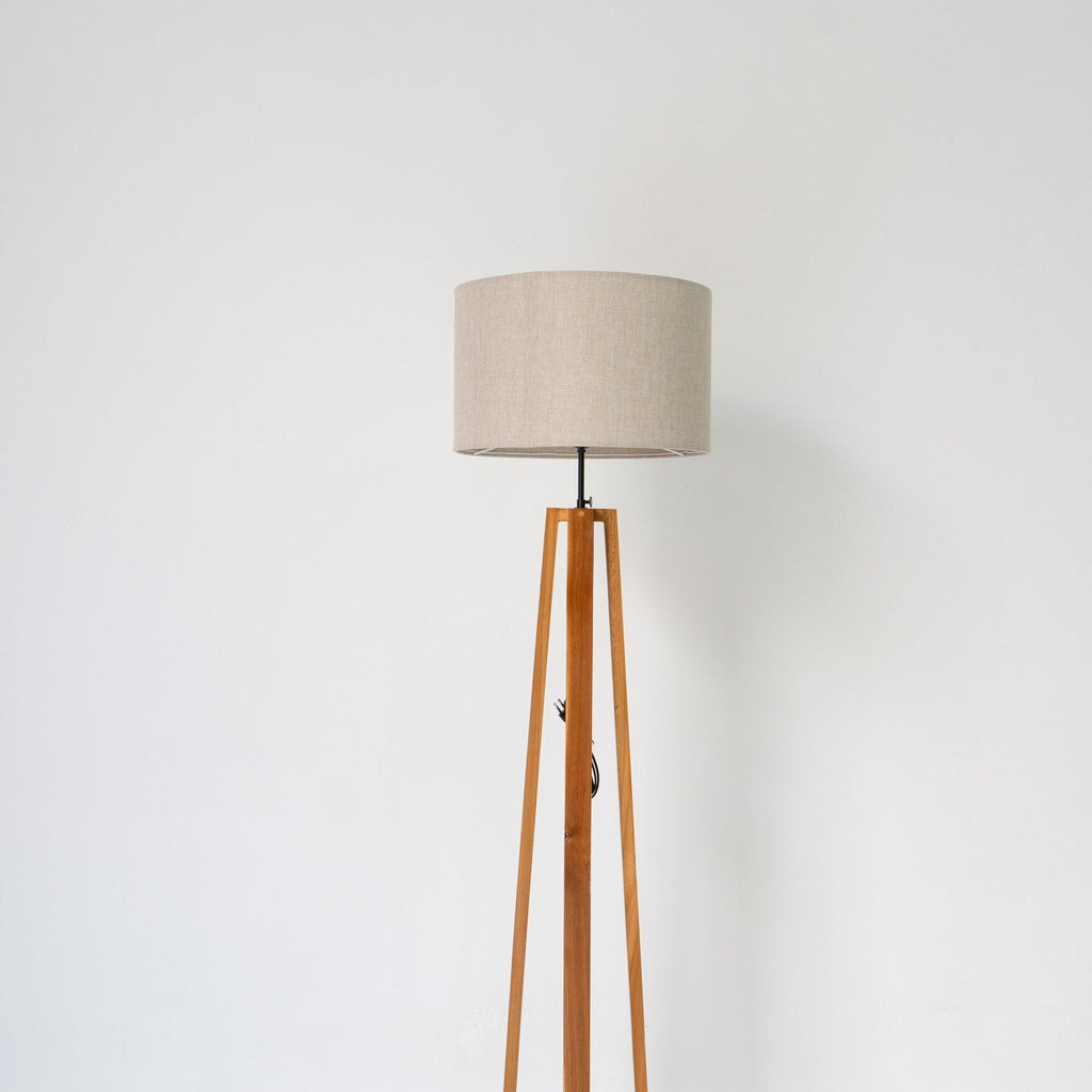 Beacon Wood Floor Lamp Front Perspective View 2