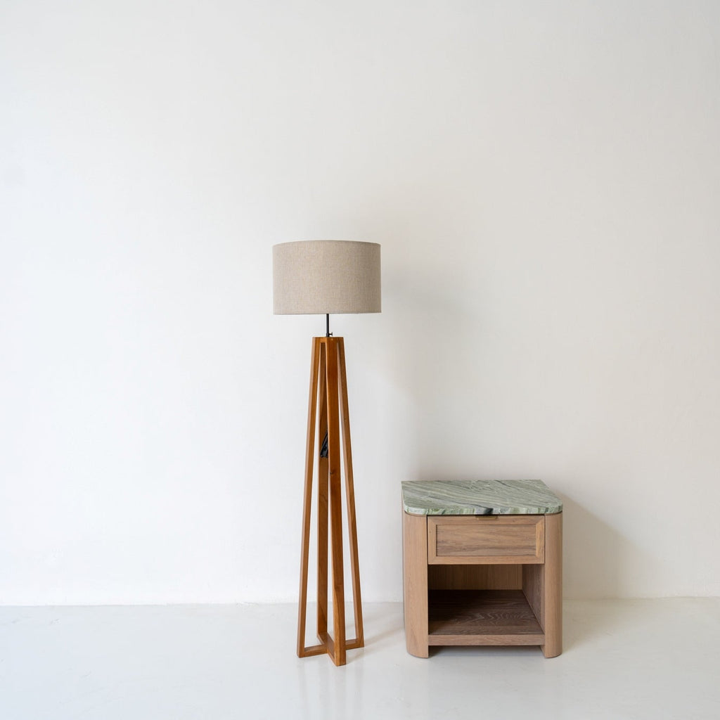 Beacon Wood Floor Lamp Perspective View 1