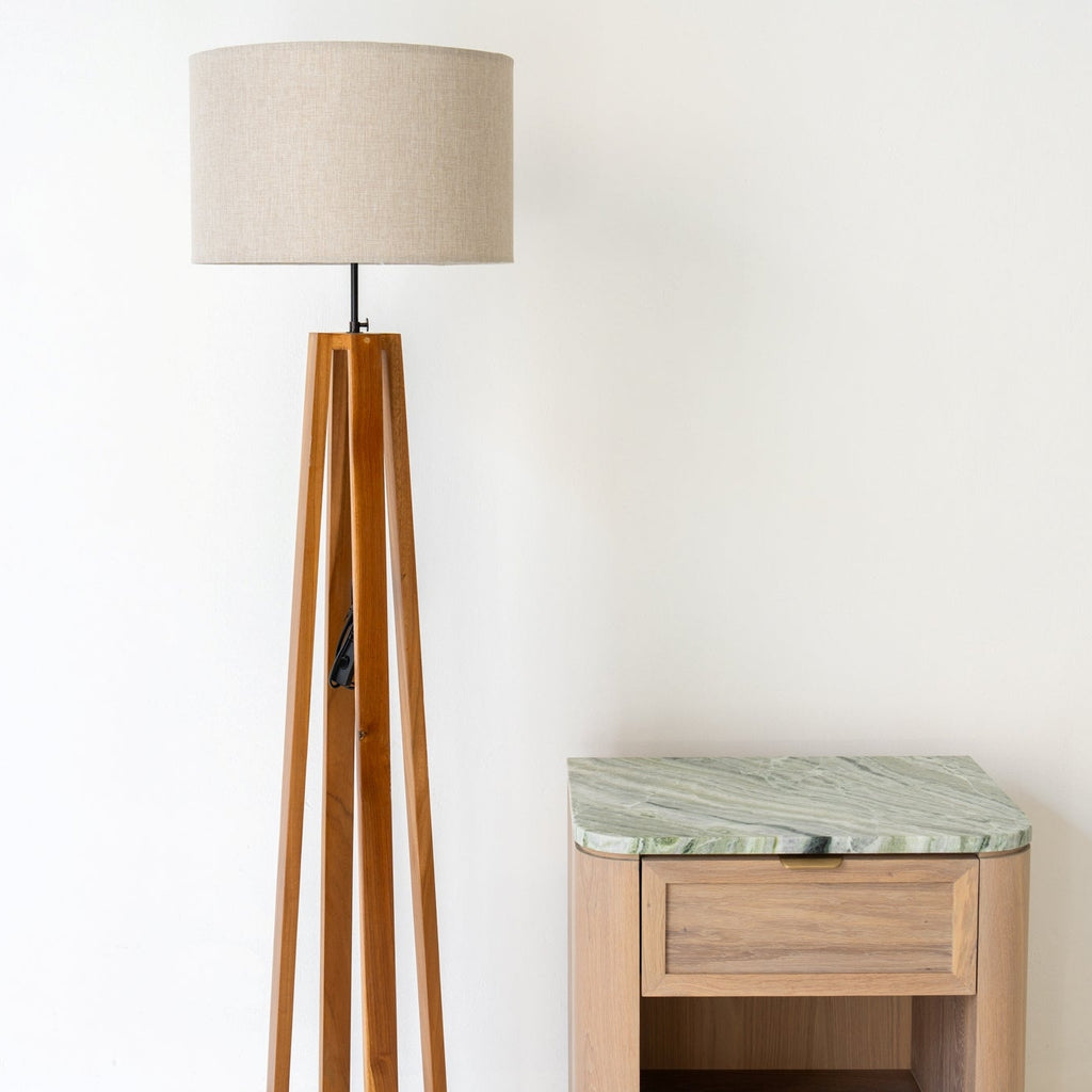 Beacon Wood Floor Lamp Perspective View 2