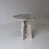 Belgravia Pedestal Marble Table Front Perspective View 1