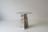 Belgravia Pedestal Marble Table Front View 1