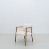 Belluno Oak Dining Chair Perspective View 1