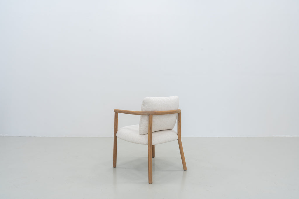 Belluno Oak Dining Chair Perspective View 3