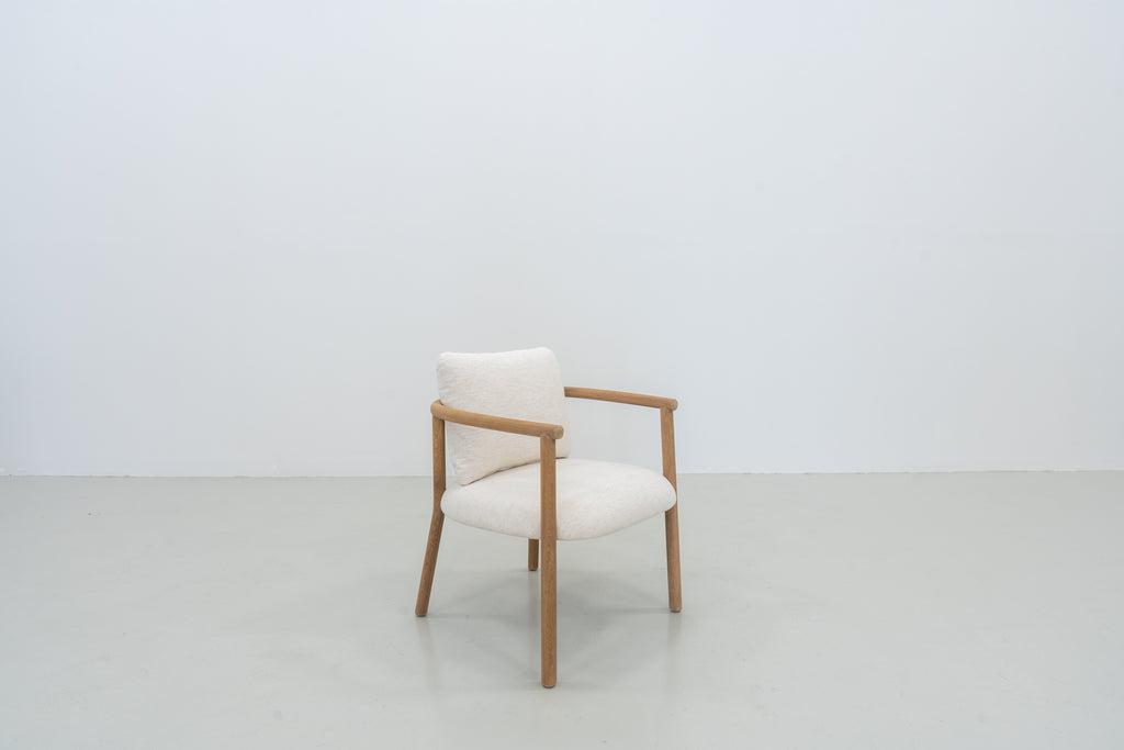 Belluno Oak Dining Chair Perspective View 5