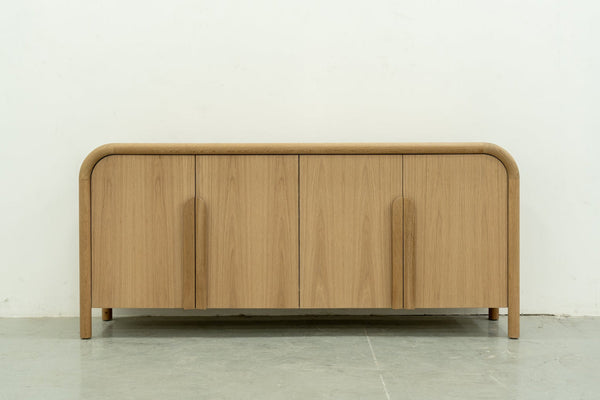Bergen Oak Sideboard Front view 1