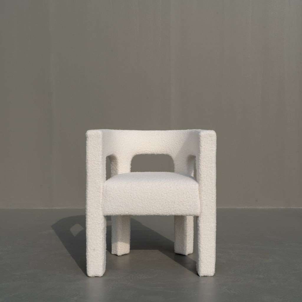 Blanca Boucle Chair Front view
