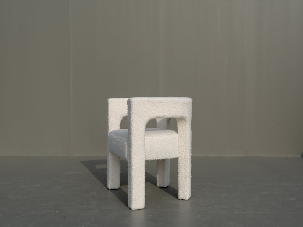 Blanca Boucle Chair Side view