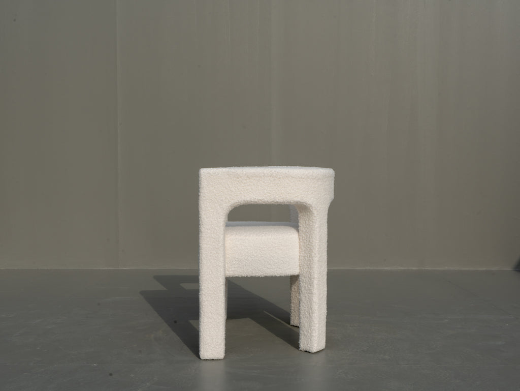 Blanca Boucle Chair Side view 2