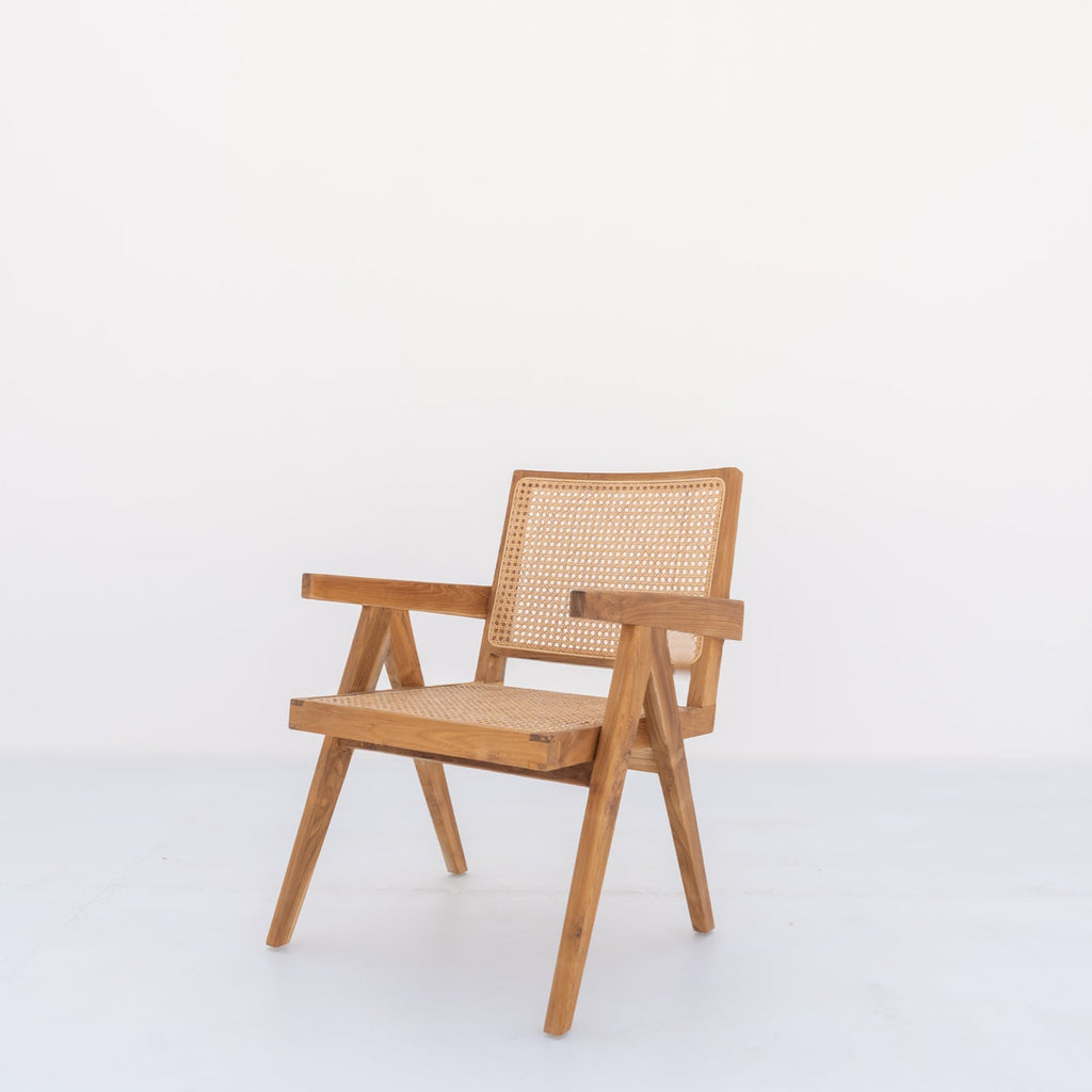 Bombay Teak & Cane Chair