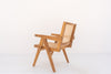 Bombay Teak & Cane Chair Back view