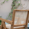 Bombay Teak & Cane Chair Back view 6