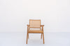 Bombay Teak & Cane Chair Front view