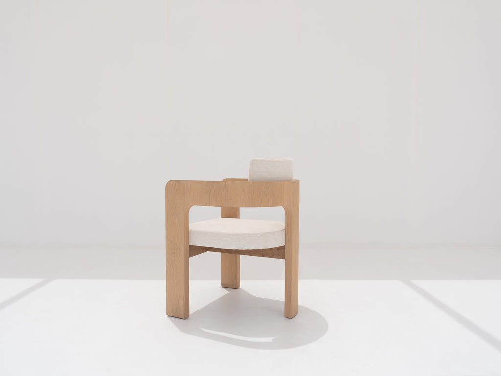 Bondi Oak Dining Chair Back view
