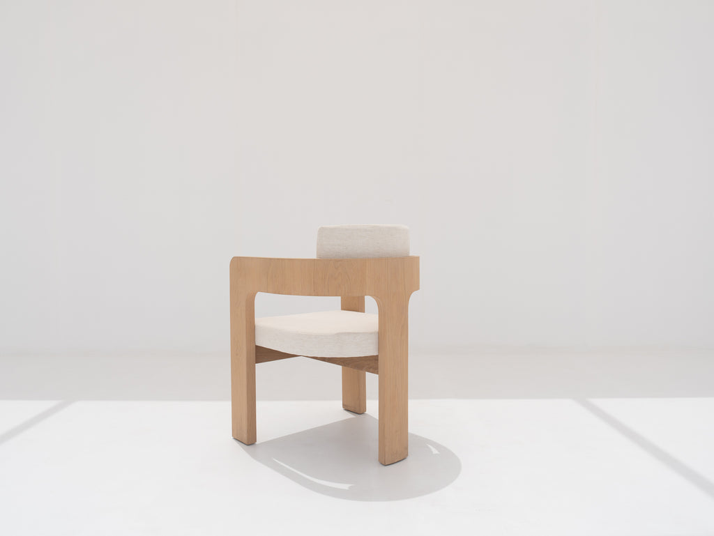 Bondi Oak Dining Chair Back view