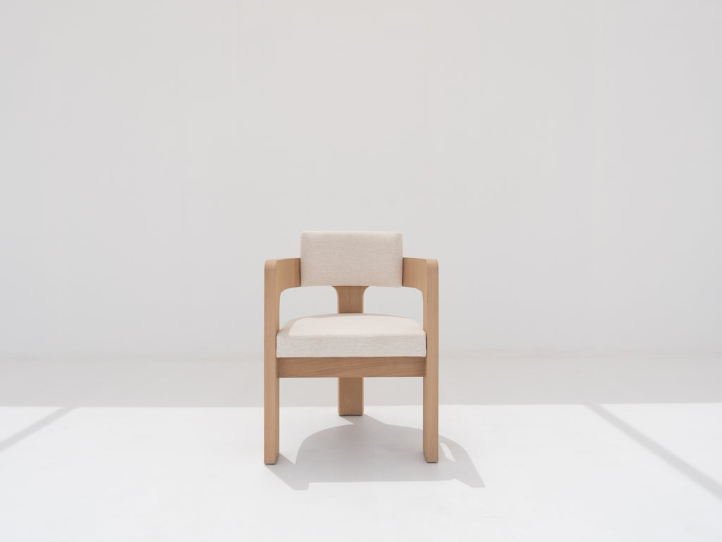 Bondi Oak Dining Chair Front view