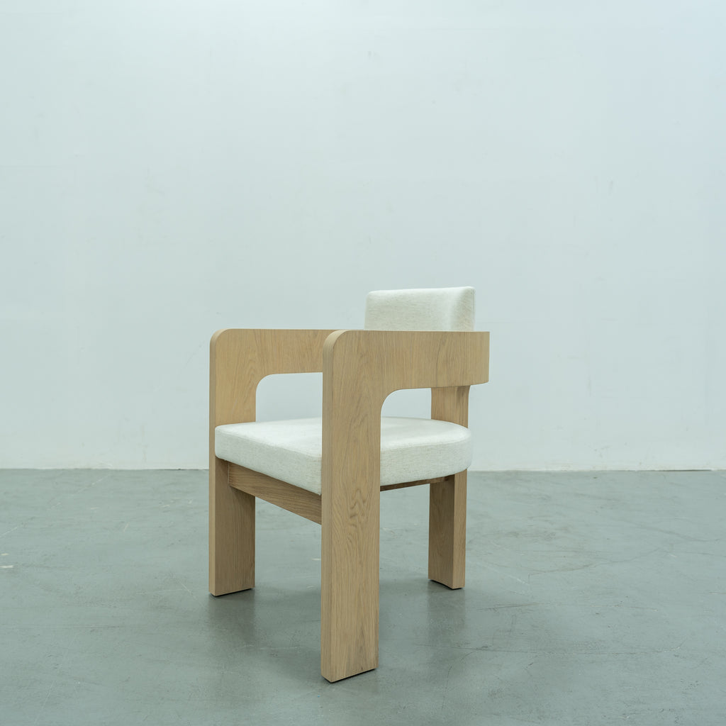 Bondi Oak Dining Chair Side view