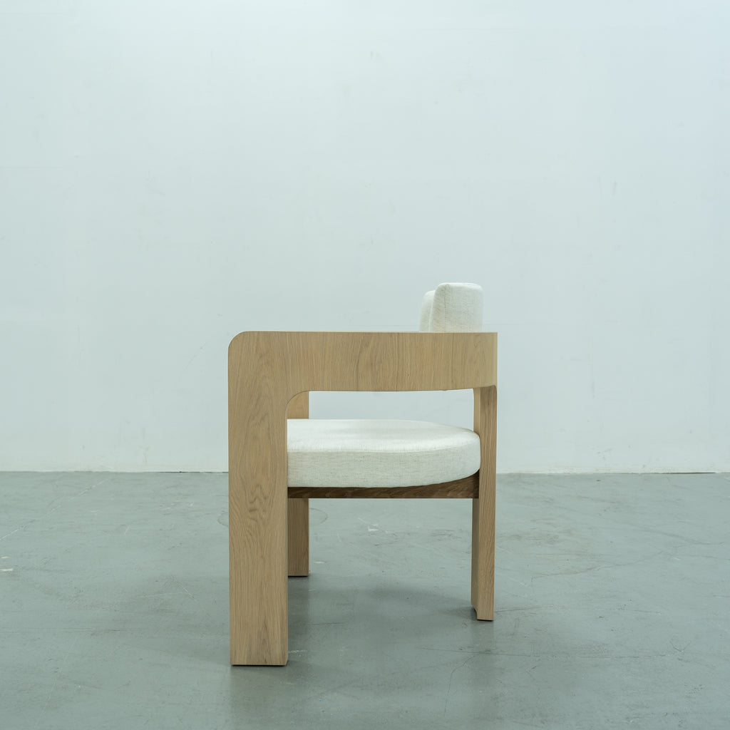 Bondi Oak Dining Chair Side view 2