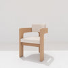 Bondi Oak Dining Chair Side view