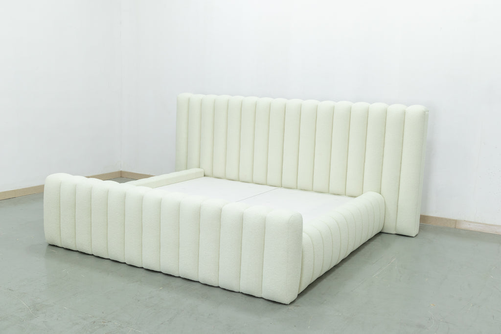 Boucle Storage Bed