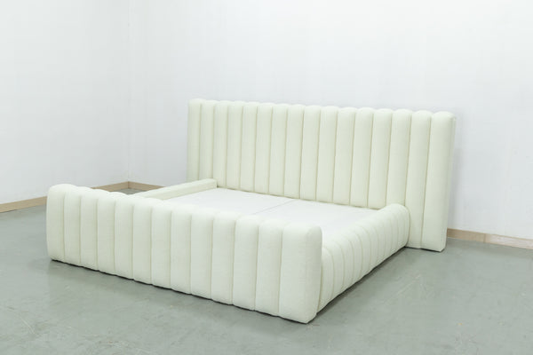 Boucle Storage Bed