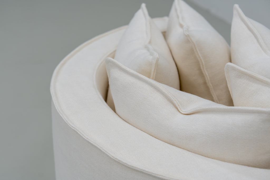 Bruges Linen Chair Close Up Detailed Fabric View 3