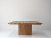 Cala Teak Pedestal Dining Table Front View 1