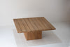 Cala Teak Pedestal Dining Table Front View 4